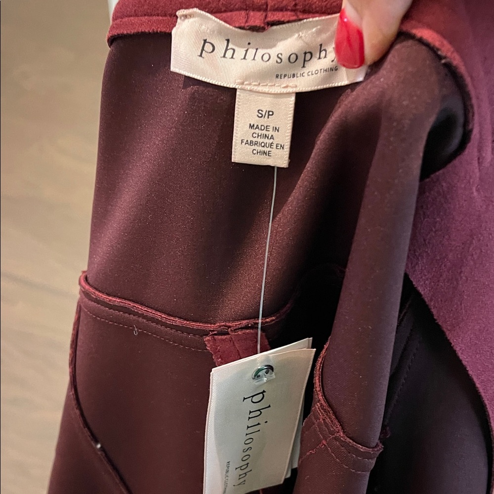 Philosophy Deep Red Jacket - Picture 5 of 5